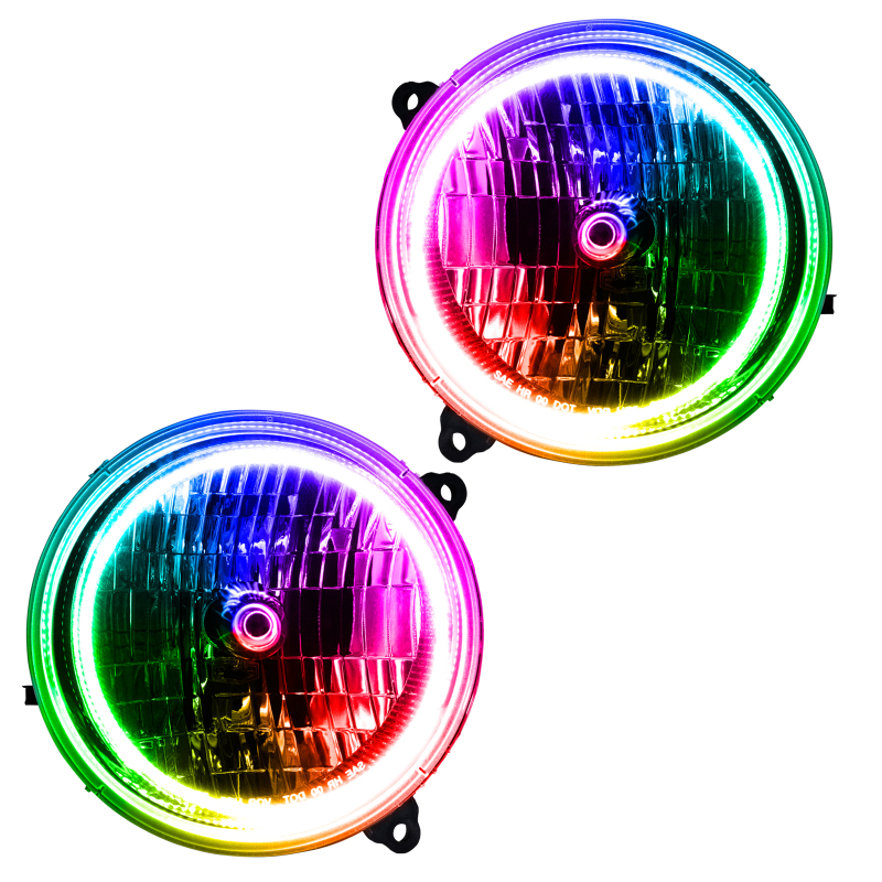 Jeep Liberty Headlight Assembly - ORACLE Lighting - Pre-Assembled w/ ColorSHIFT 2.0 Controller - `02-`04